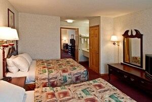 Suite, 2 Queen Beds, Non Smoking | Desk, iron/ironing board, free WiFi, bed sheets