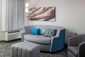 Suite, 1 King Bed with Sofa bed, Balcony | Premium bedding, desk, iron/ironing board, free cribs/infant beds
