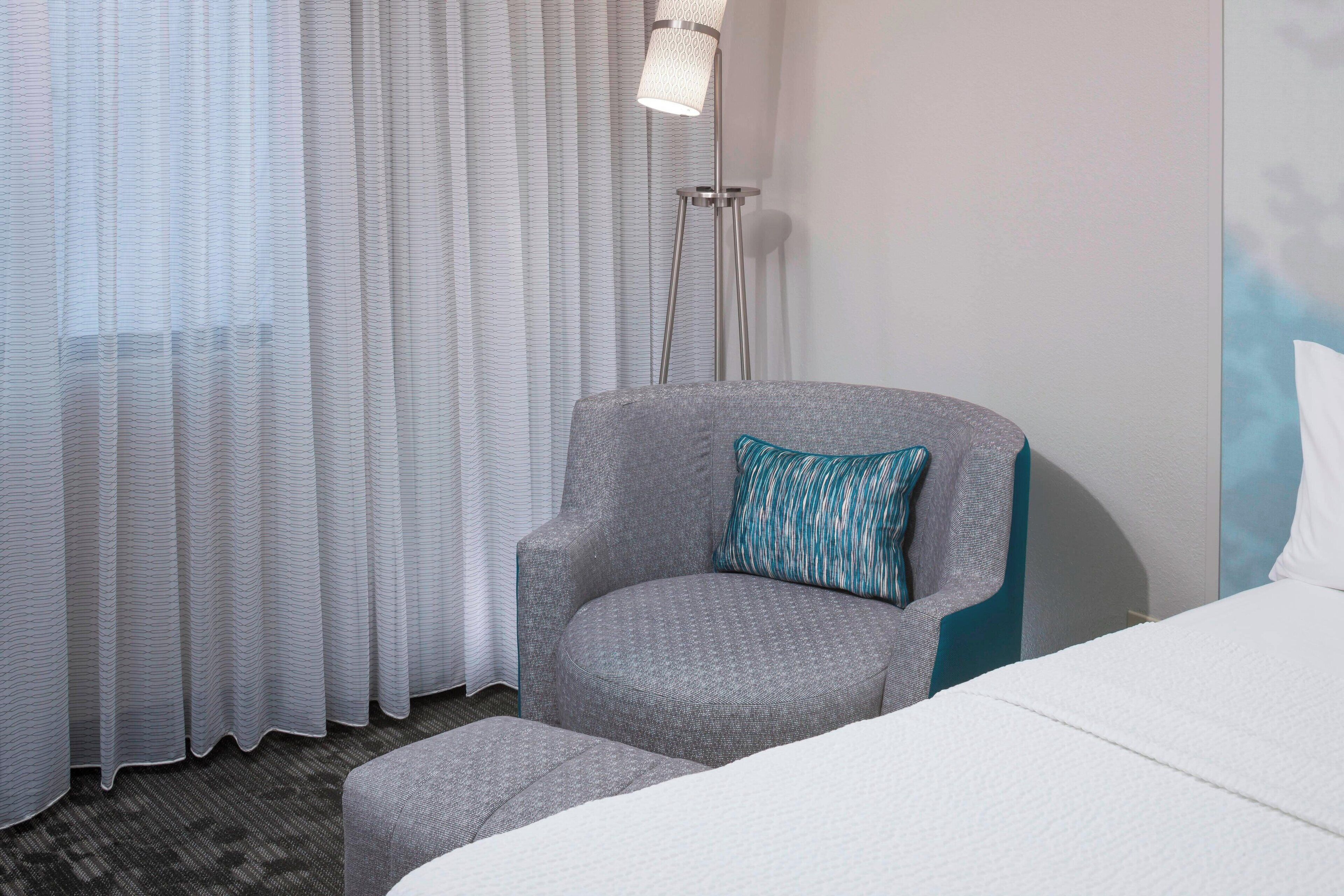 premium bedding, desk, iron/ironing board, free cots/infant beds