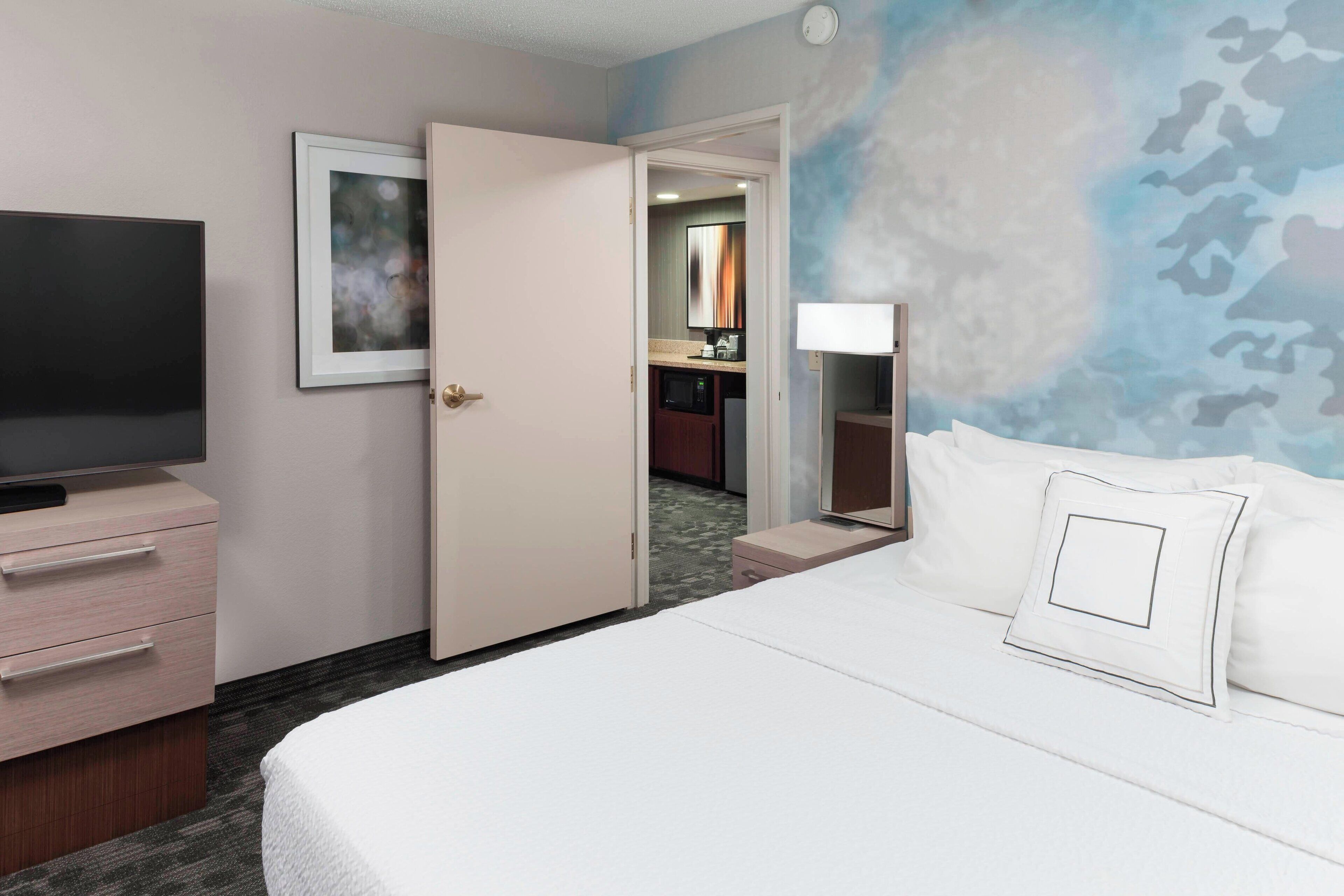 suite, 1 king bed with sofa bed, balcony | premium bedding, desk, iron/ironing board, free cots/infant beds