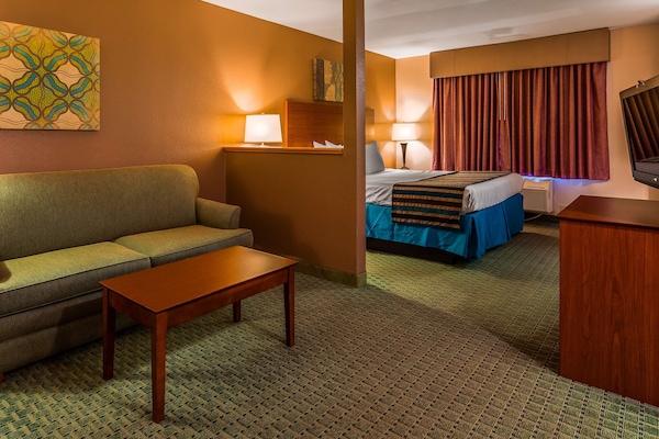 Standard Room, 1 King Bed, Non Smoking, Microwave | In-room safe, iron/ironing board, cribs/infant beds, rollaway beds