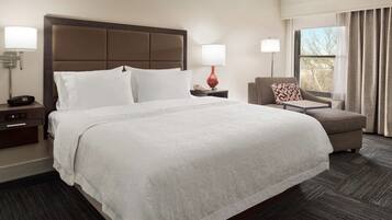 In-room safe, desk, laptop workspace, blackout drapes