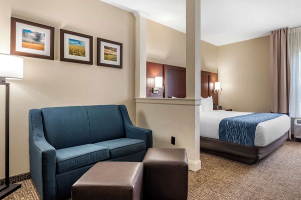 Suite, 1 King Bed with Sofa bed, Non Smoking | Desk, blackout drapes, iron/ironing board, rollaway beds