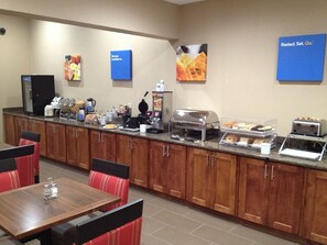 Free buffet breakfast 