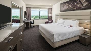 Suite, 1 Bedroom (Living Area & Add'l Half Bath) | Egyptian cotton sheets, premium bedding, pillowtop beds, in-room safe