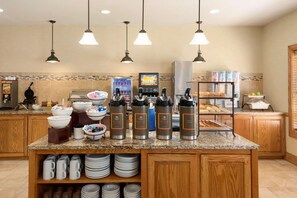 Free daily on-the-go breakfast 