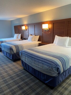 Room, Multiple Beds, Non Smoking | Individually decorated, individually furnished, desk, laptop workspace