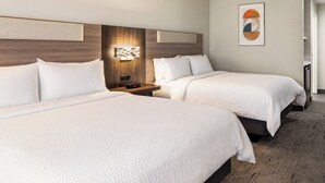 标准房, 2 张双人床 | 办公桌、熨斗/熨衣板、免费婴儿床、免费 WiFi