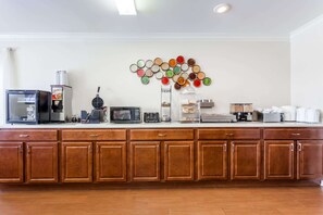 Free daily self-service breakfast 