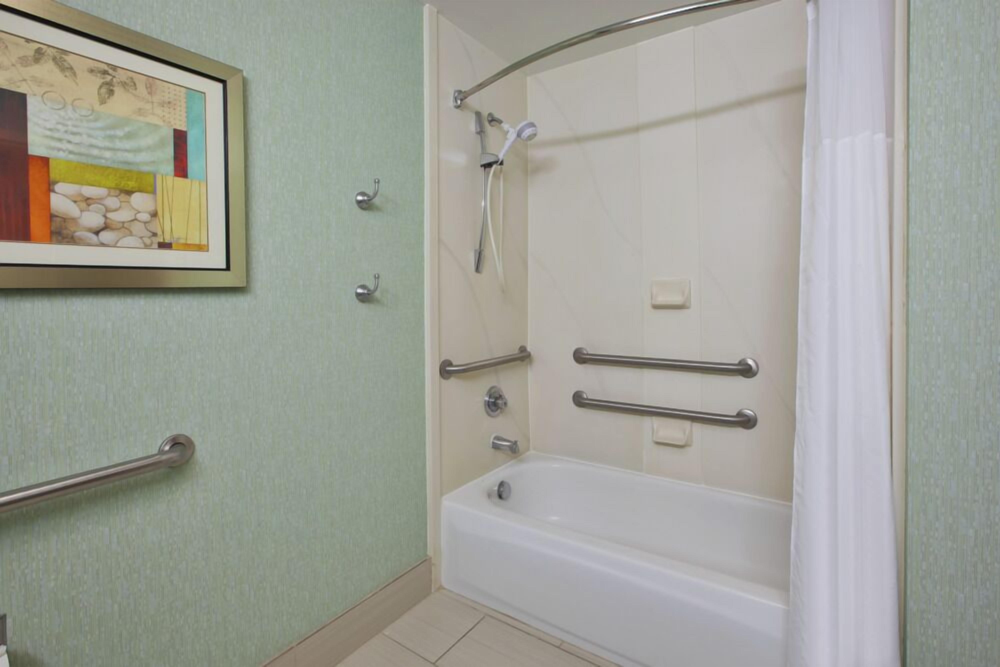 free toiletries, hair dryer, towels, soap