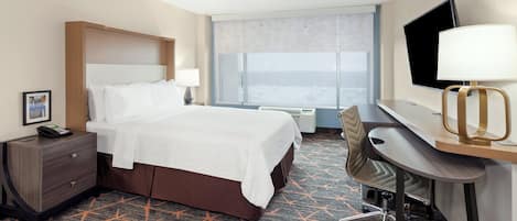 Premium bedding, down comforters, pillowtop beds, in-room safe