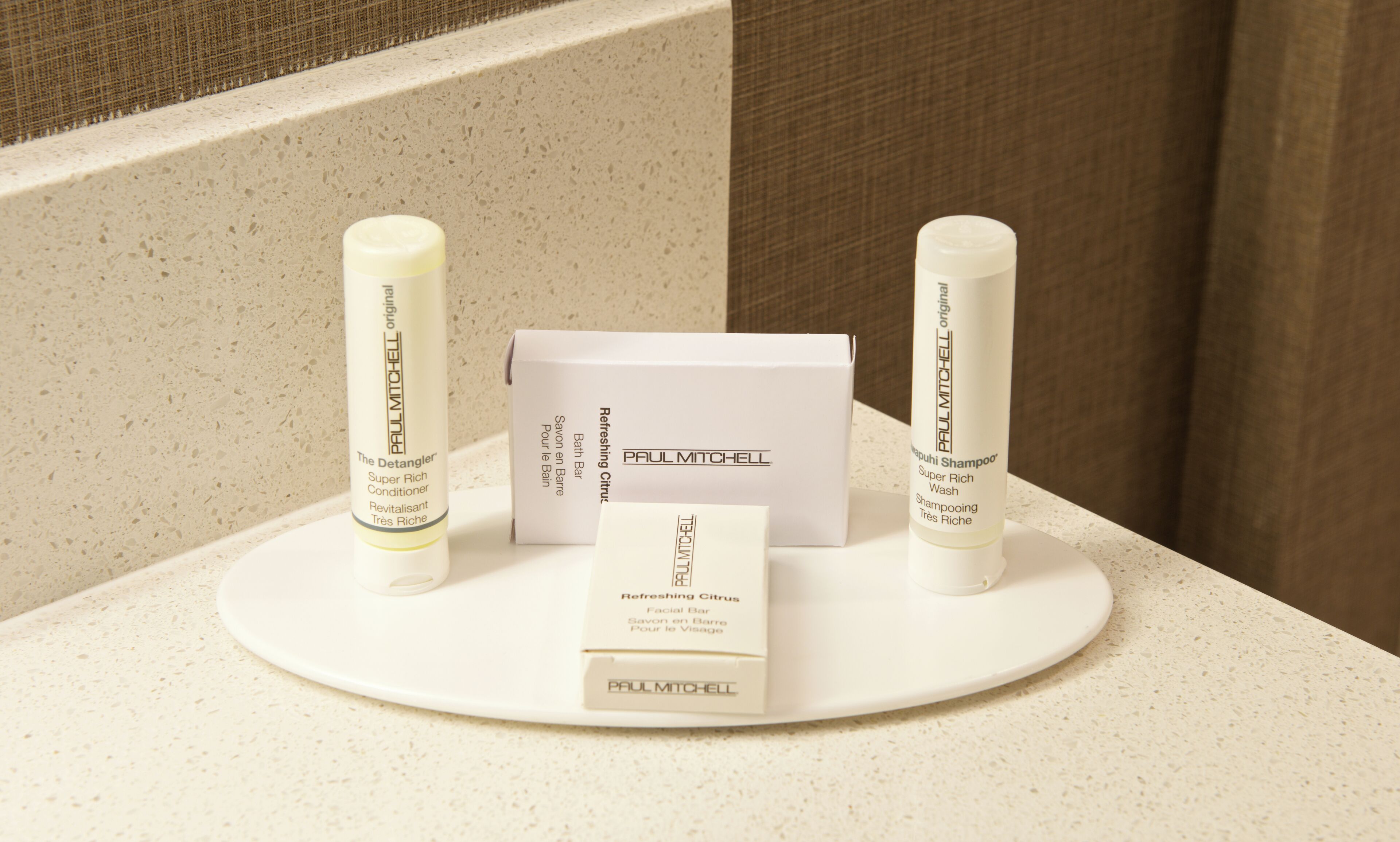 combined shower/bathtub, free toiletries, hair dryer, towels