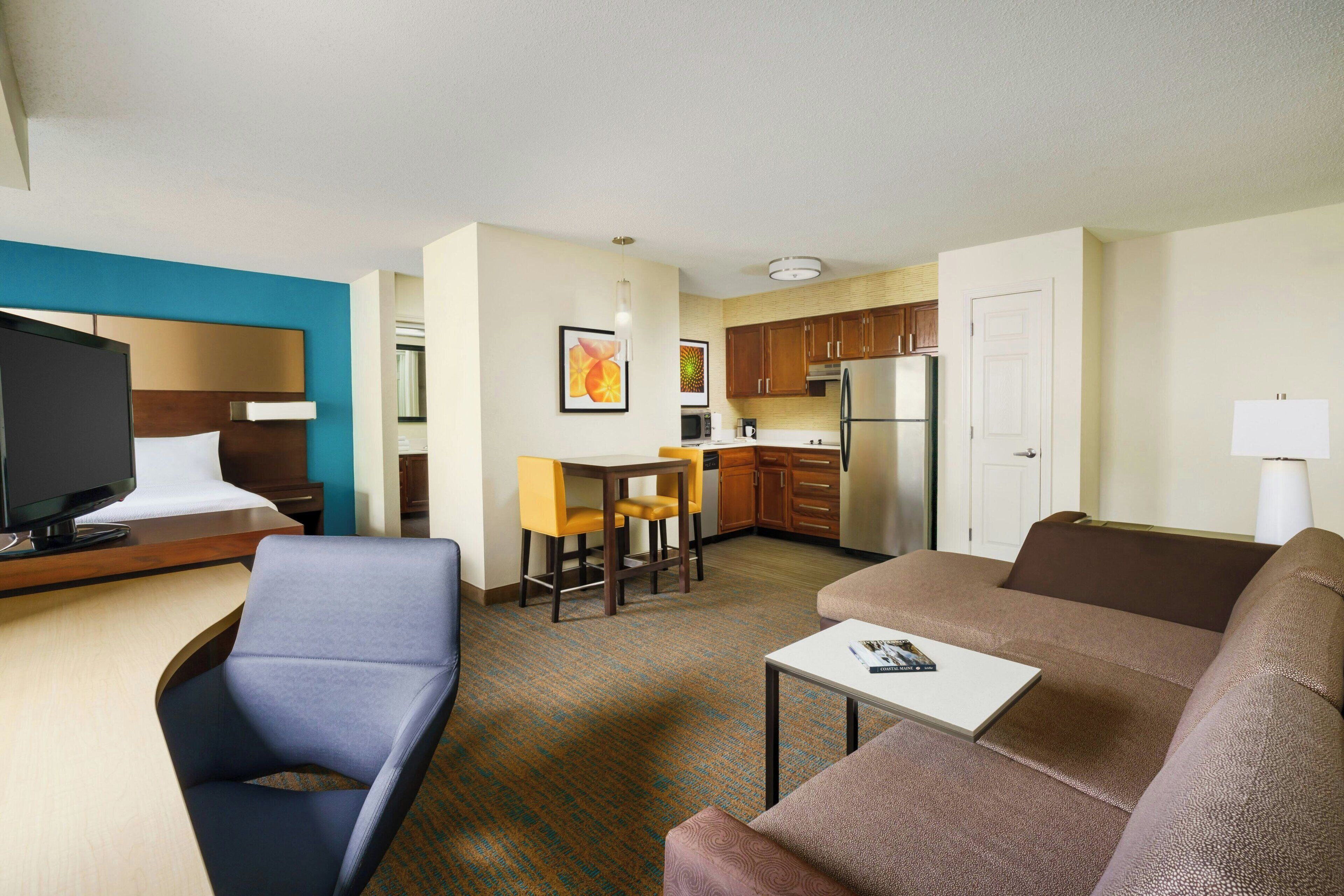 Individually furnished, desk, laptop workspace, iron/ironing board