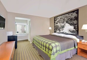 Desk, blackout curtains, iron/ironing board, rollaway beds