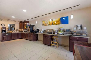 Free daily self-serve breakfast