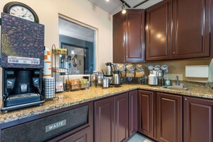 Free daily self-serve breakfast