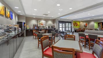 Free daily buffet breakfast