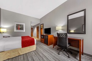 Zimmer, 1 King-Bett, barrierefrei, Nichtraucher | Hochwertige Bettwaren, Schreibtisch, Verdunkelungsvorhänge