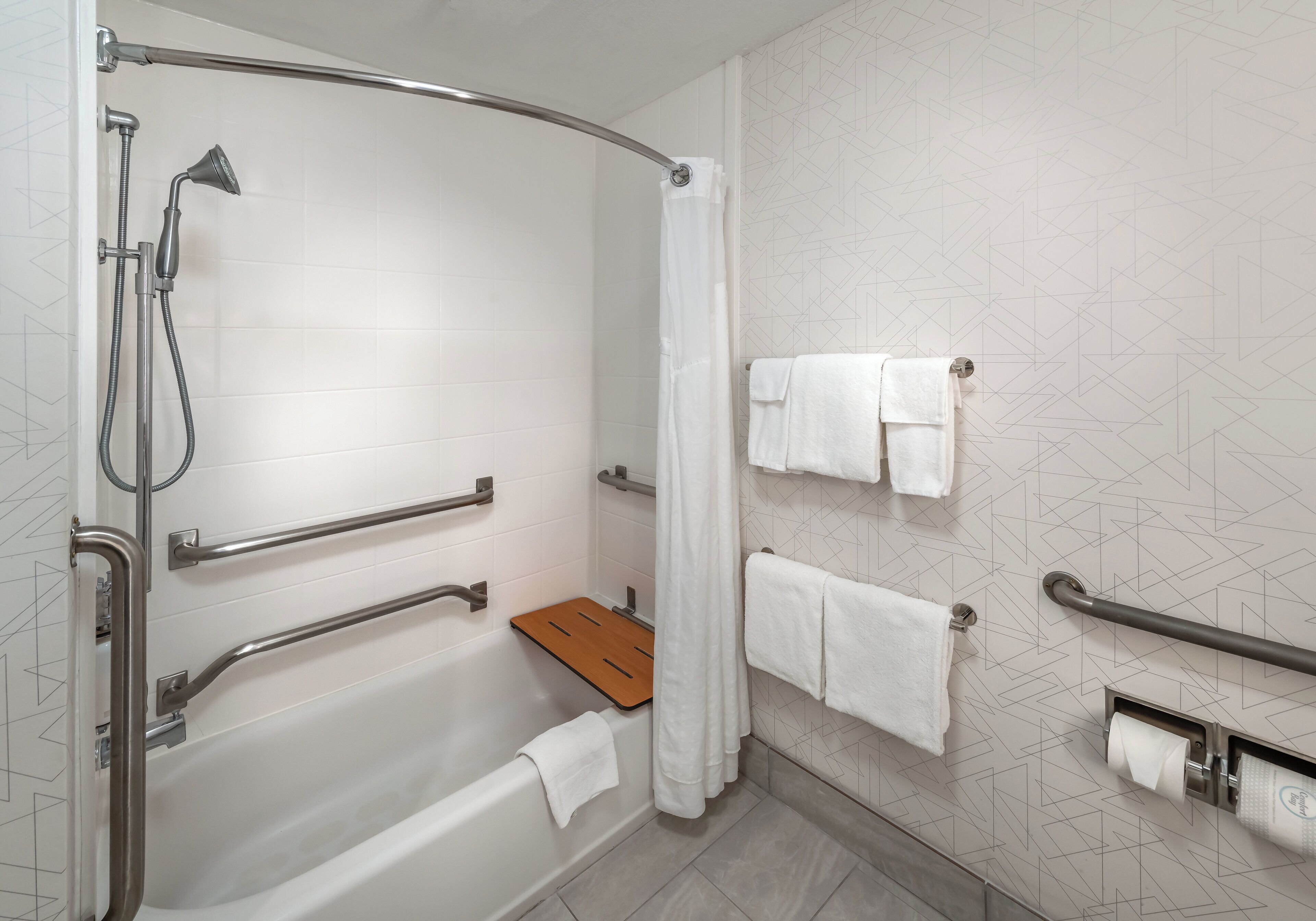 free toiletries, hair dryer, towels, soap