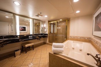 Pillowtop beds, laptop workspace, blackout drapes, iron/ironing board at Sunset Station Hotel & Casino