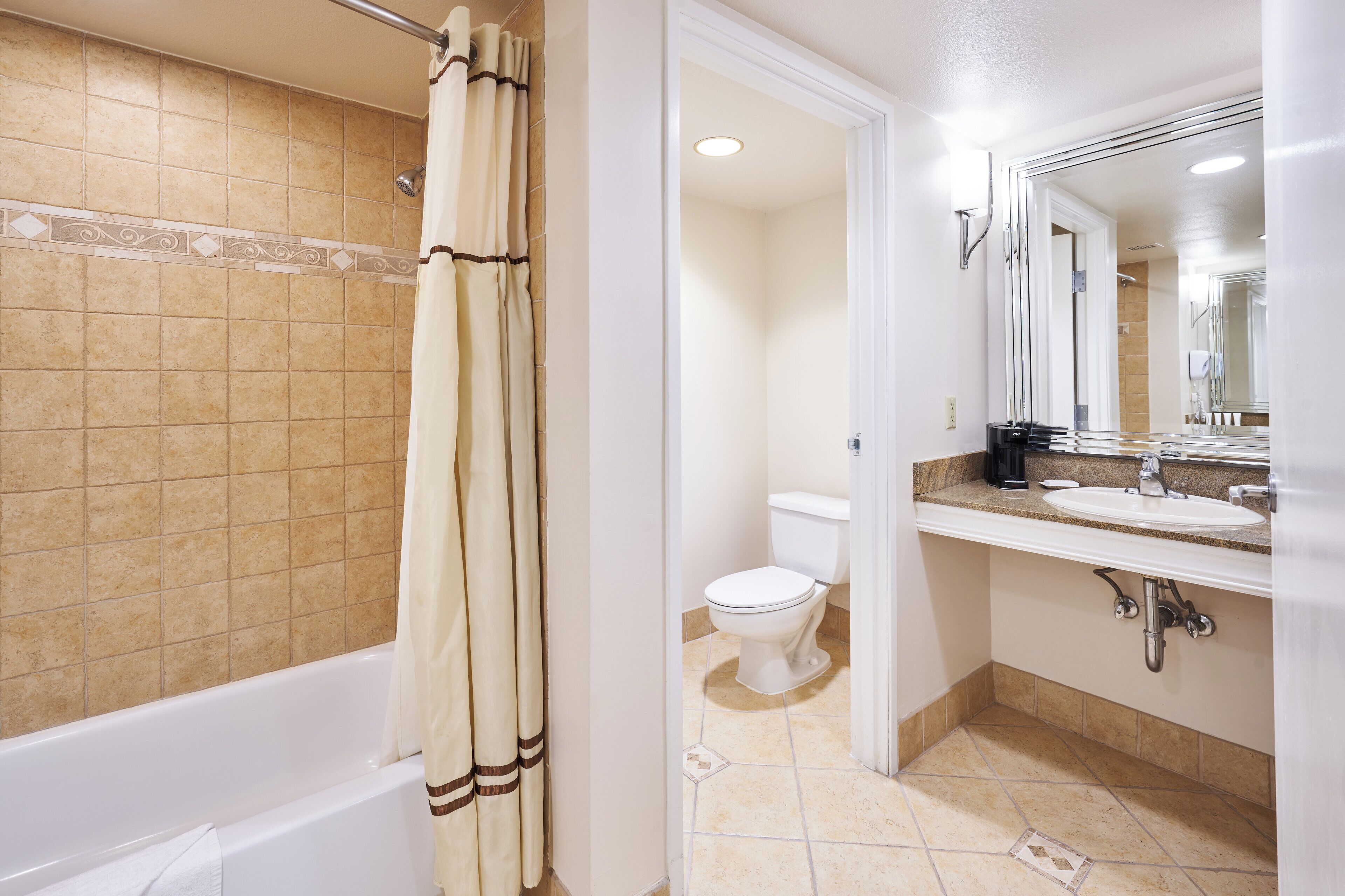 Free toiletries, hair dryer, towels