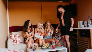 Seasonal outdoor pool, cabanas (surcharge), pool umbrellas