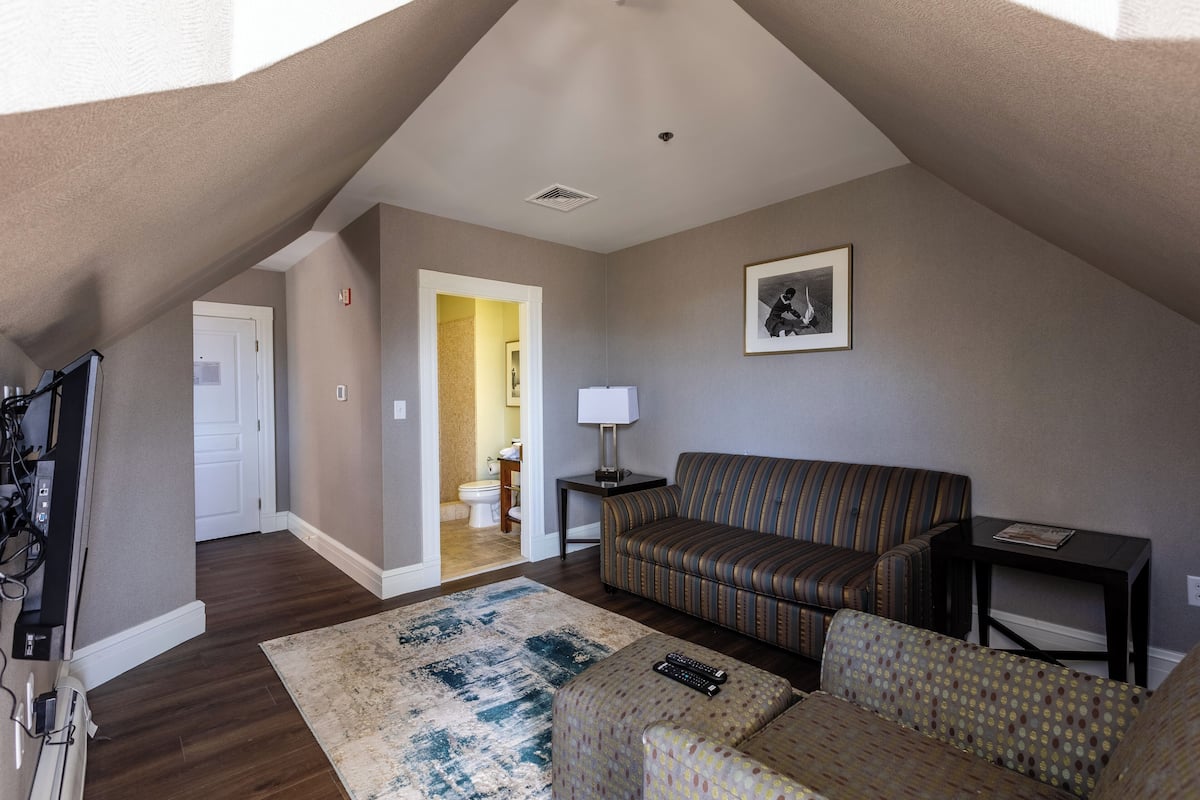 presidential suite, 1 queen bed with sofa bed | 1 bedroom, pillow-top beds, individually furnished, desk