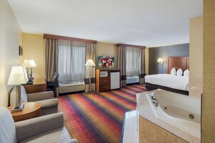 Suite, 1 King Bed, Accessible, Non Smoking (Jetted Tub) | Desk, blackout drapes, iron/ironing board, rollaway beds