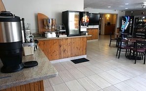 Free daily buffet breakfast