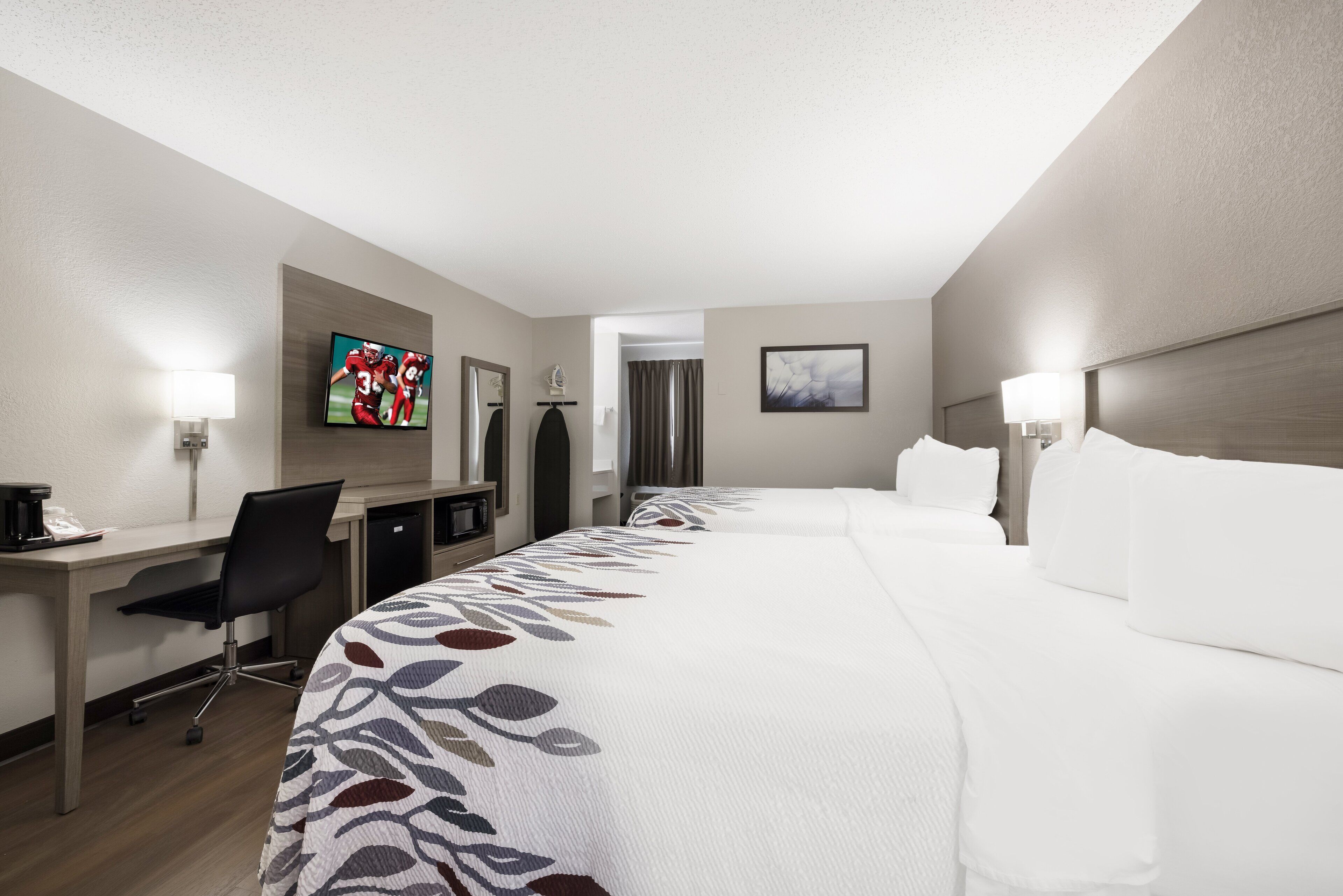 superior room, 2 queen beds, non smoking | 1 bedroom, desk, laptop workspace, blackout curtains