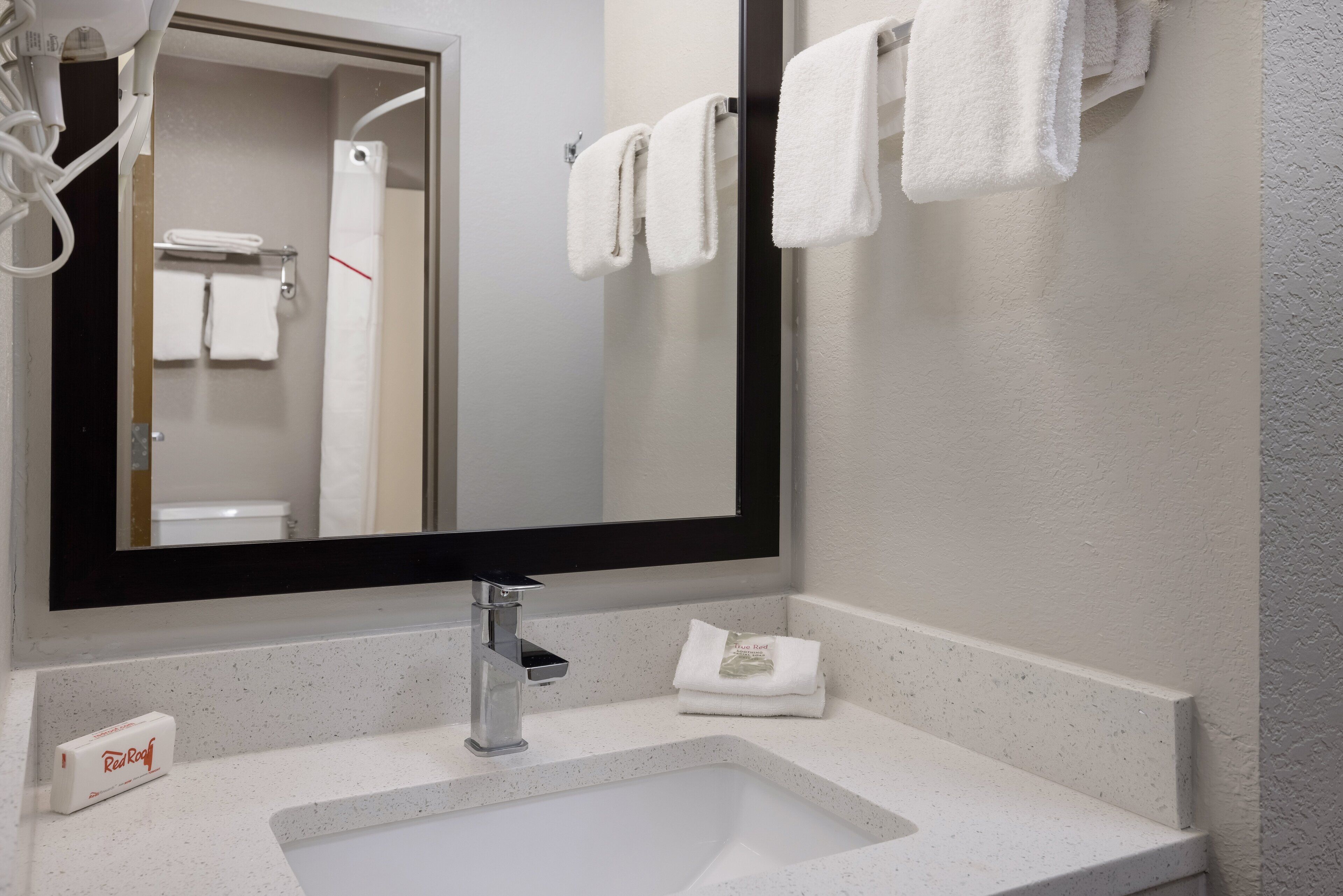 1 bedroom, desk, laptop workspace, blackout curtains