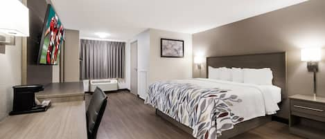 Superior Room, 1 King Bed, Non Smoking | Desk, laptop workspace, blackout curtains, iron/ironing board