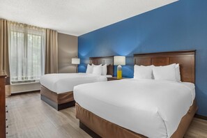 Blackout curtains, iron/ironing board, free WiFi, bed sheets