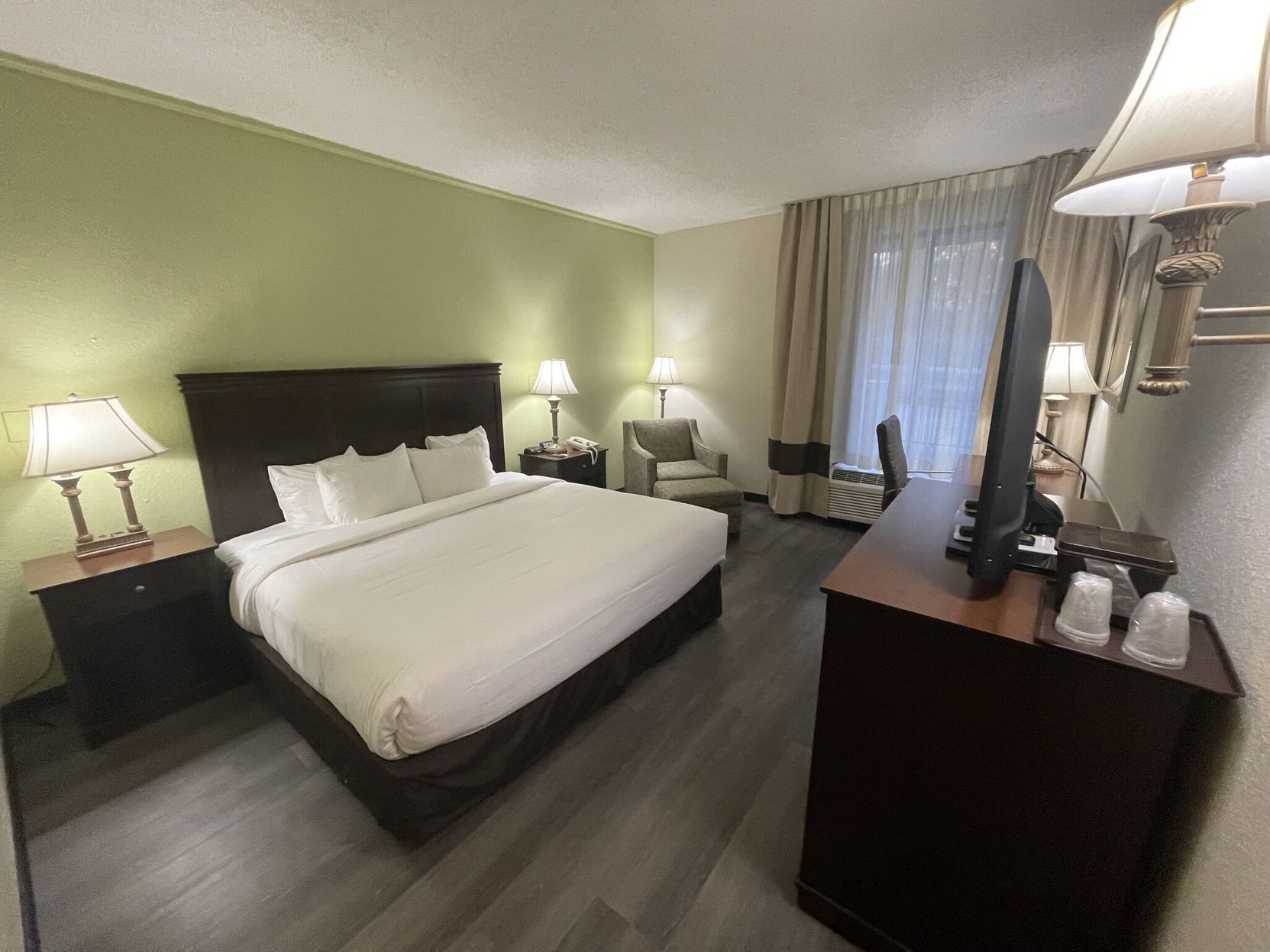 Blackout drapes, iron/ironing board, free WiFi, bed sheets