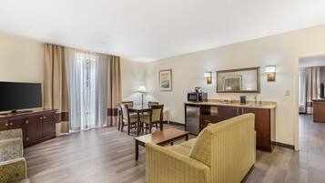 Blackout curtains, iron/ironing board, free WiFi, bed sheets