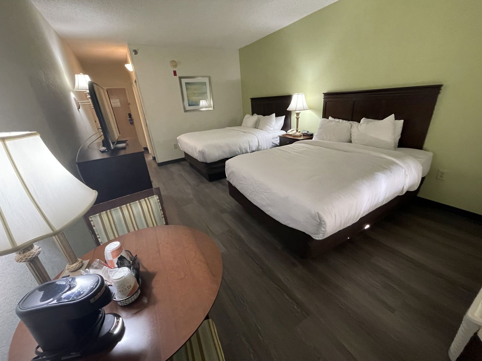 Blackout drapes, iron/ironing board, free WiFi, bed sheets