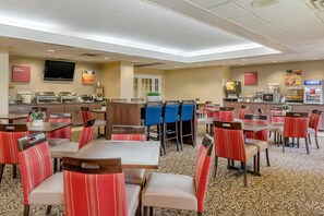 Free daily buffet breakfast