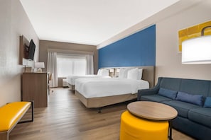 Suite, 2 camas Queen size, con acceso para personas discapacitadas, para no fumadores (Upgrade) | Ropa de cama de alta calidad y escritorio