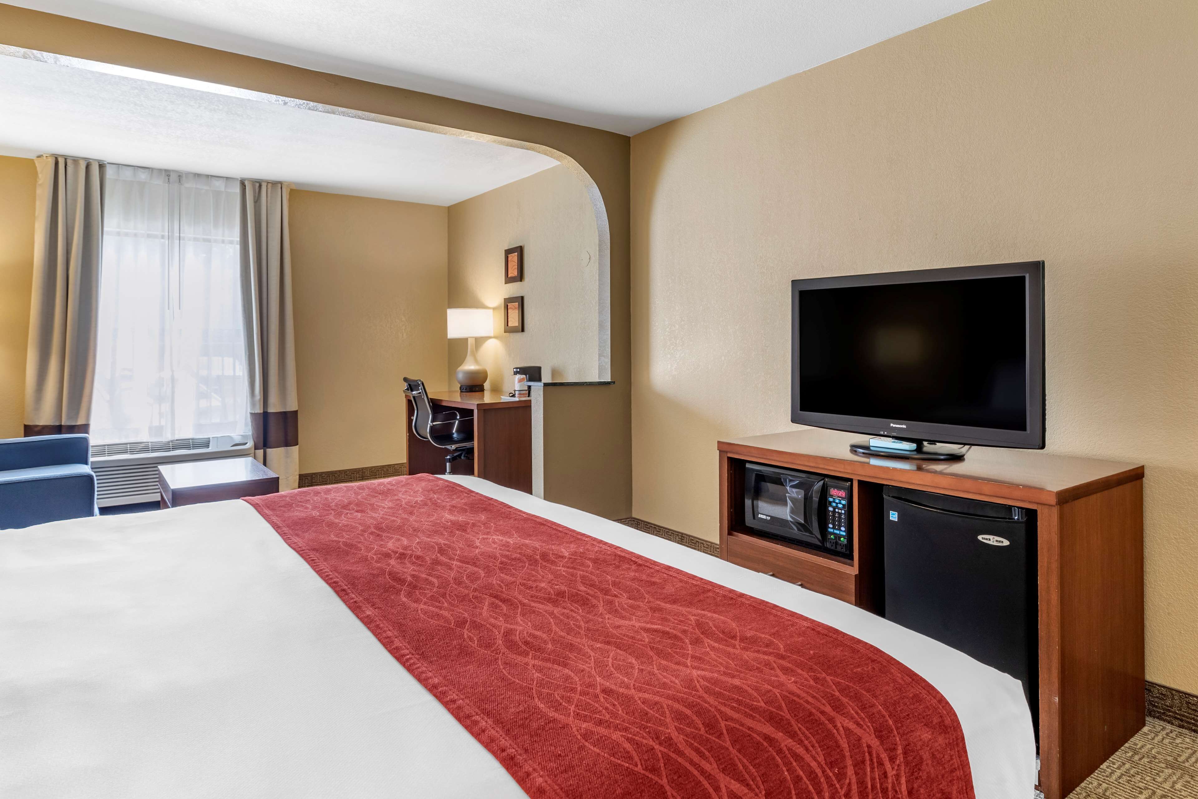 suite, 1 king bed, non smoking | hypo-allergenic bedding, down duvets, in-room safe, desk