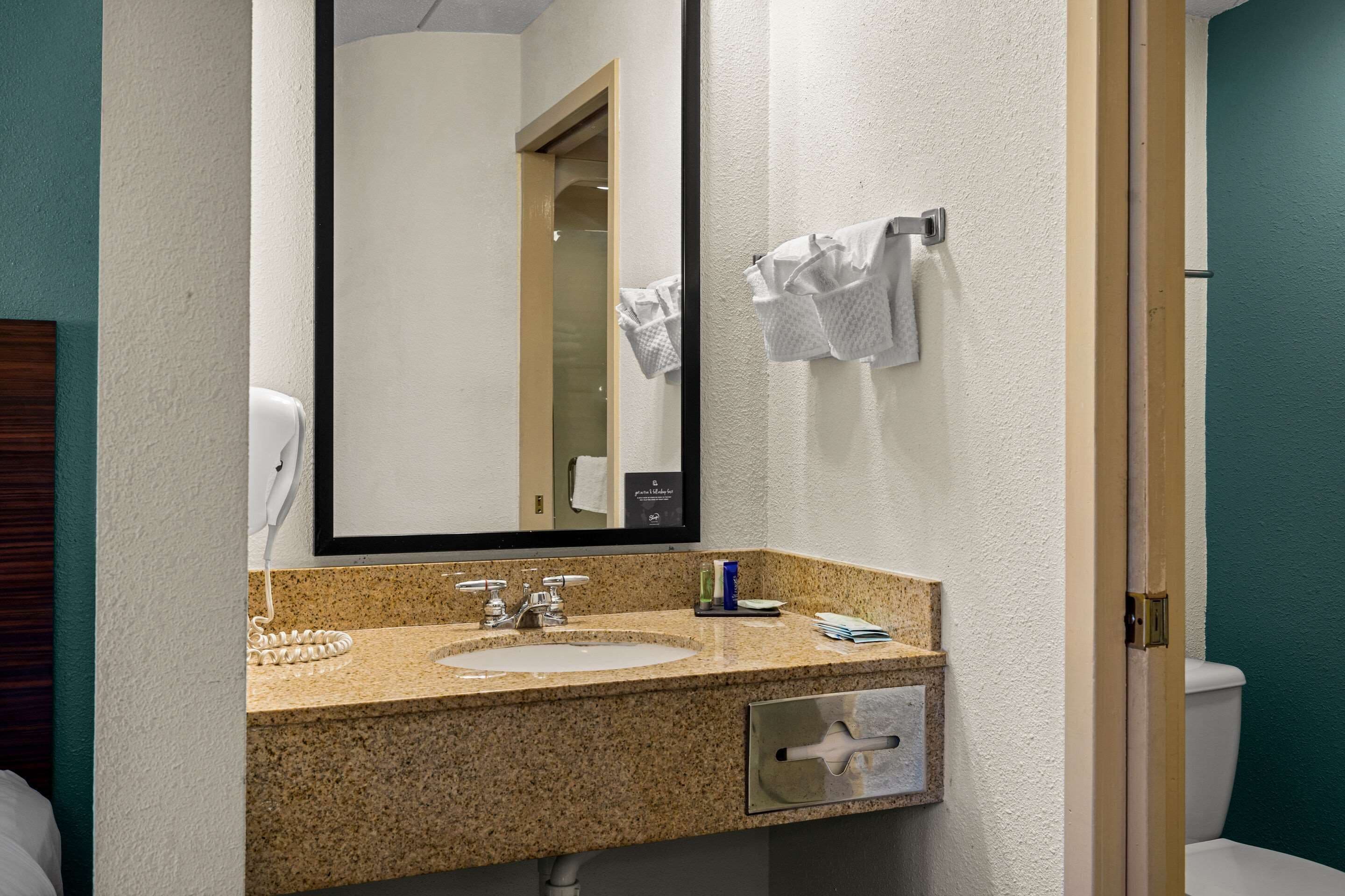 free toiletries, hair dryer, towels, soap