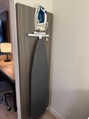 Desk, iron/ironing board, free WiFi, bed sheets