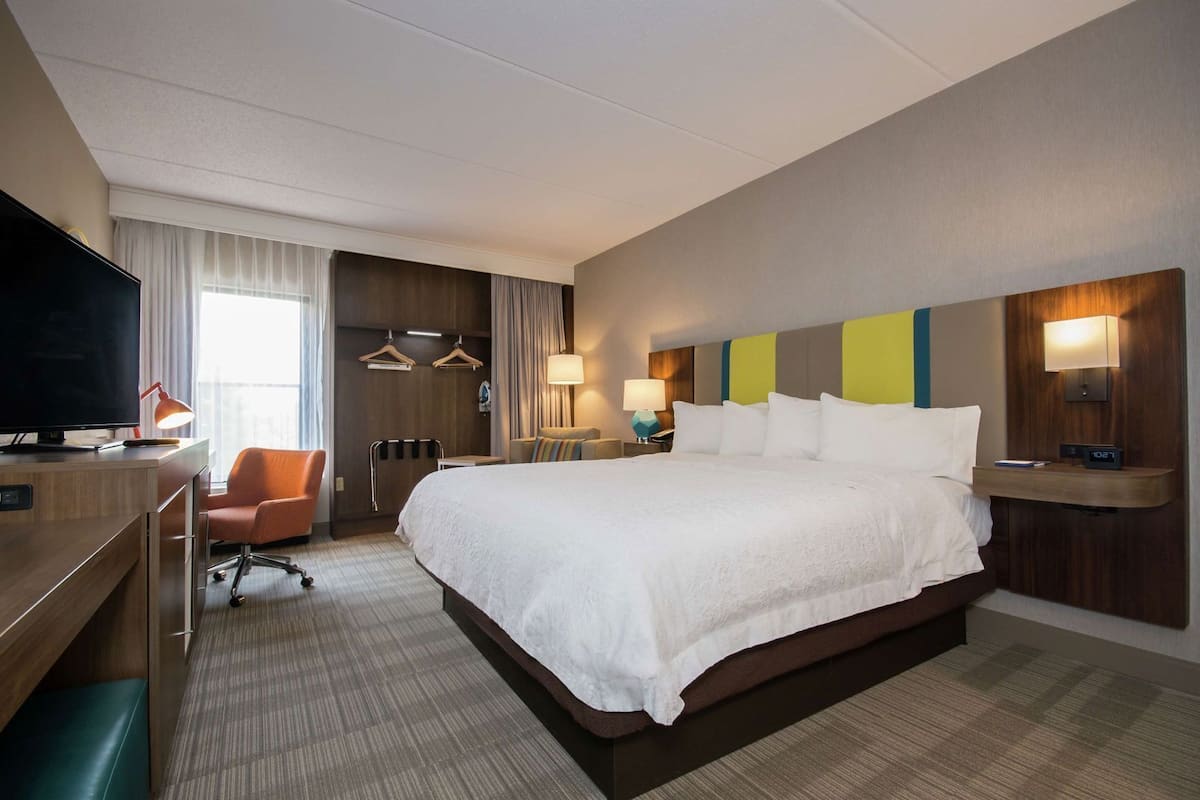 Premium bedding, pillowtop beds, blackout drapes, iron/ironing board