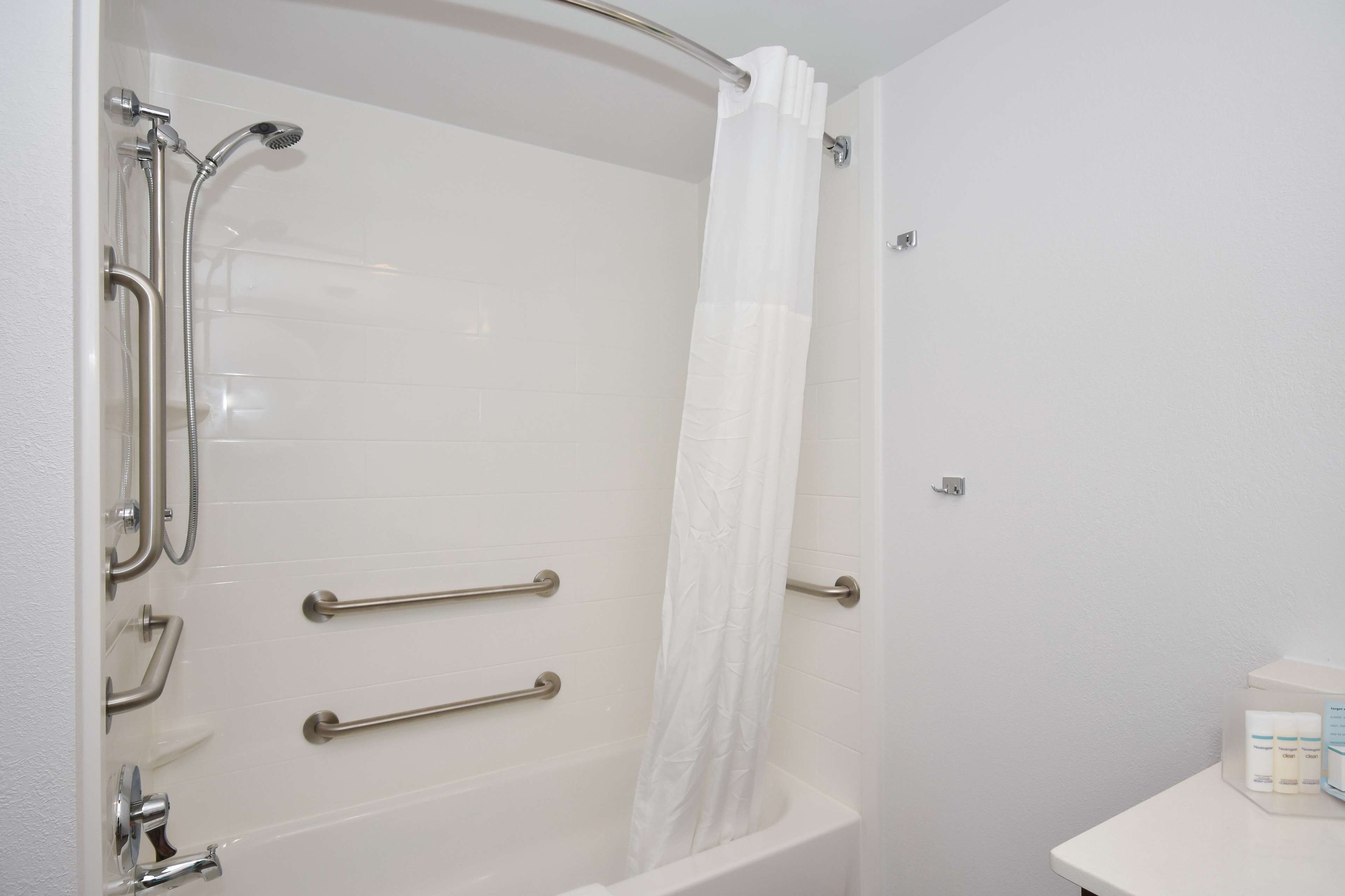 one queen bed, non-smoking, accessible | bathroom | free toiletries, towels