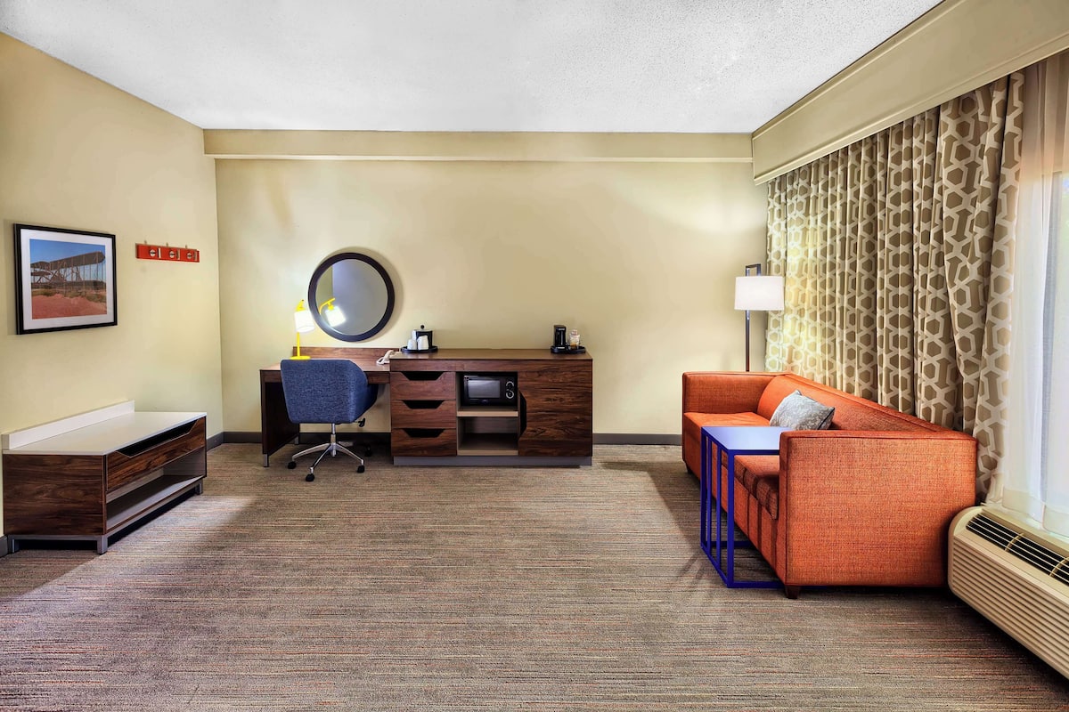 Suite, 1 King Bed, Non Smoking | Living area | Flat-screen TV