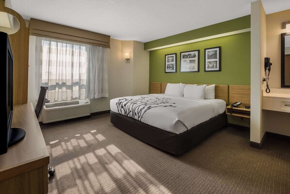 In-room safe, desk, laptop workspace, blackout drapes