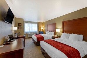 Room, 2 Double Beds, Accessible, Non Smoking | 1 bedroom, in-room safe, desk, blackout drapes