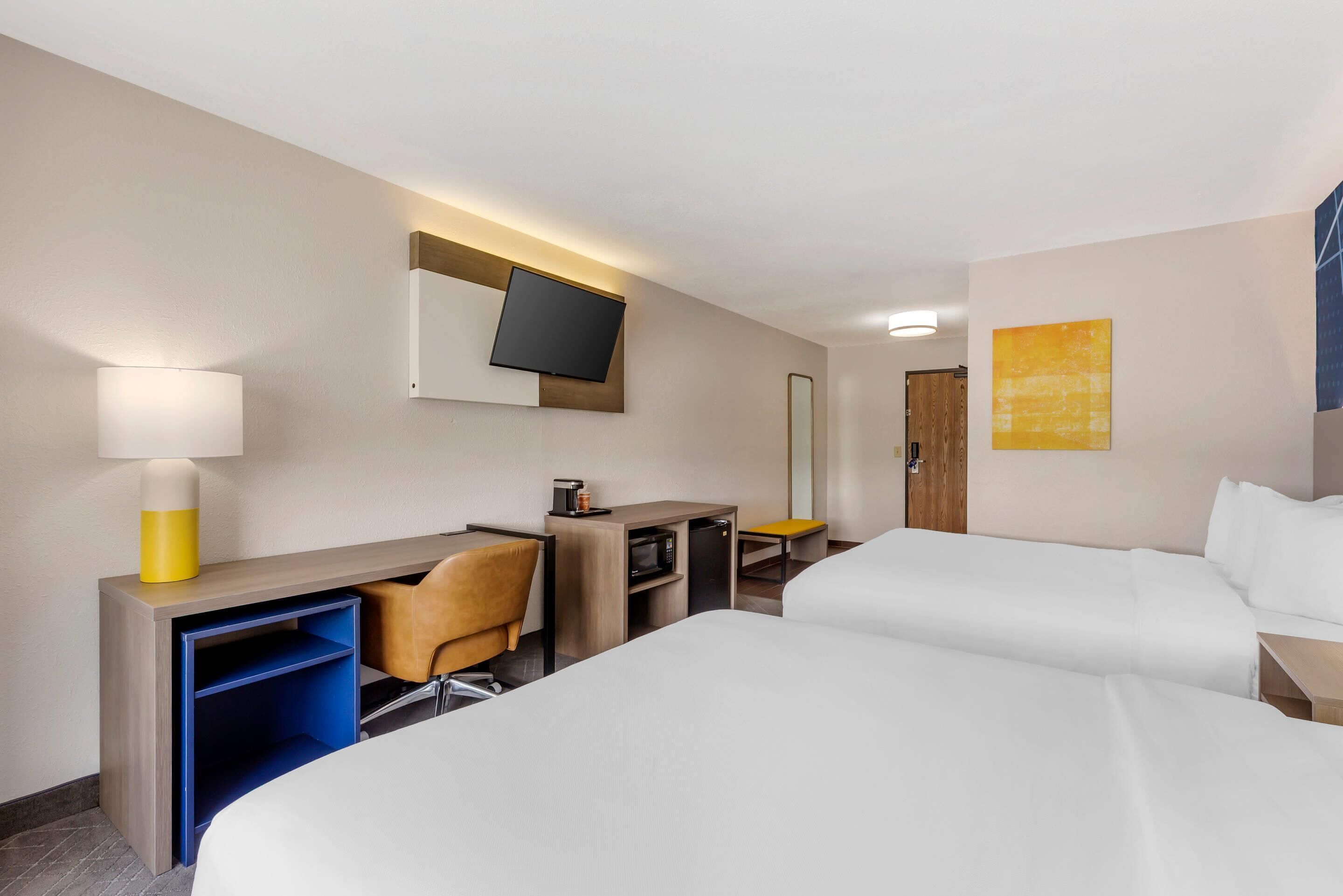 room, 2 queen beds, non smoking | 1 bedroom, in-room safe, desk, blackout curtains