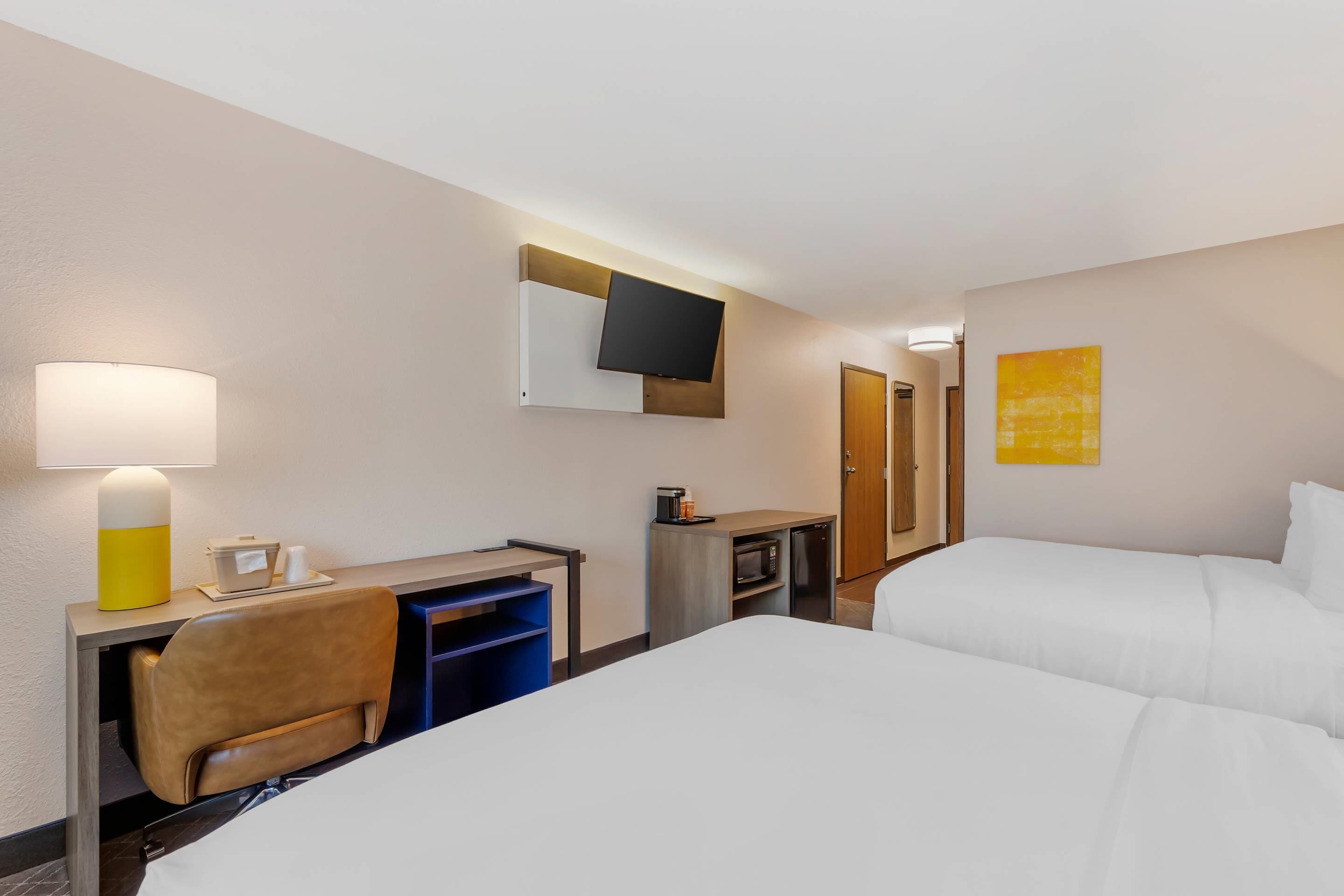 room, 2 queen beds, accessible, non smoking | 1 bedroom, in-room safe, desk, blackout curtains