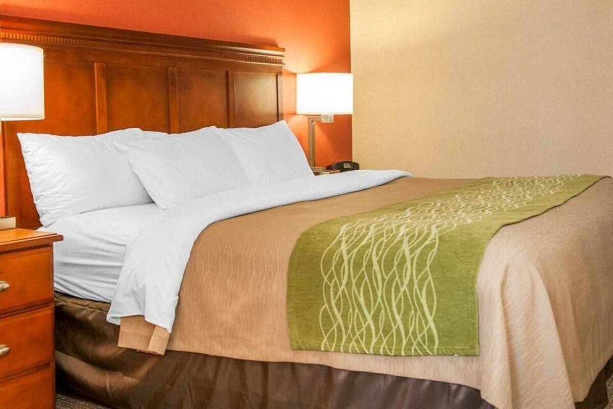 Hypo-allergenic bedding, desk, iron/ironing board