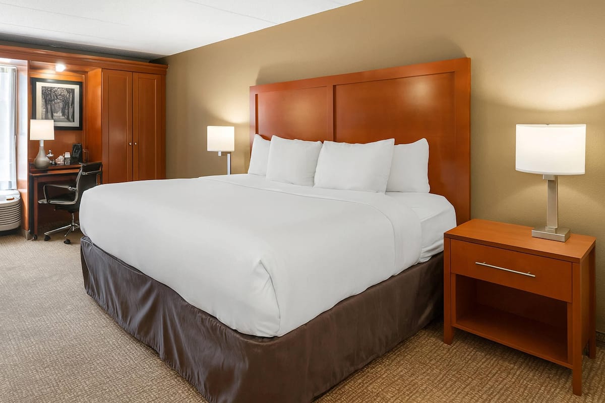 Standard Room, 1 King Bed, Non Smoking | Hypo-allergenic bedding, desk, iron/ironing board